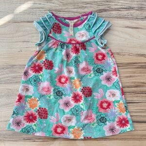 Matilda Jane 18-24 Floral Kids Dress - Pink, Green, and Orange